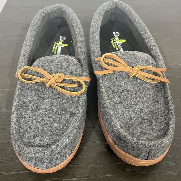 Women's Wilmington wool blend Energy return moccasin slippers gray medium - Picture 6 of 9